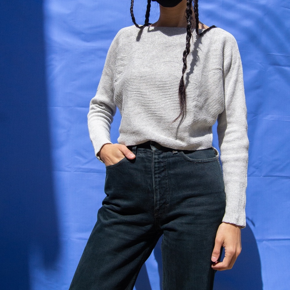 Ripped lightweight sweater top
